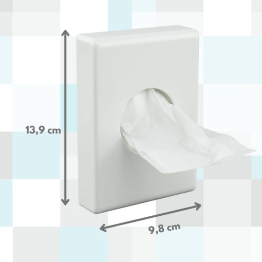 Hygienebeutelspender, weiß Kunststoff (Art. 90953) – Bild 3