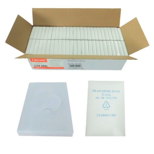 Hygienebeutel racon®, Temca, Kunststoff, 50x30=1500 Beutel (Art. 90954) – Bild 2