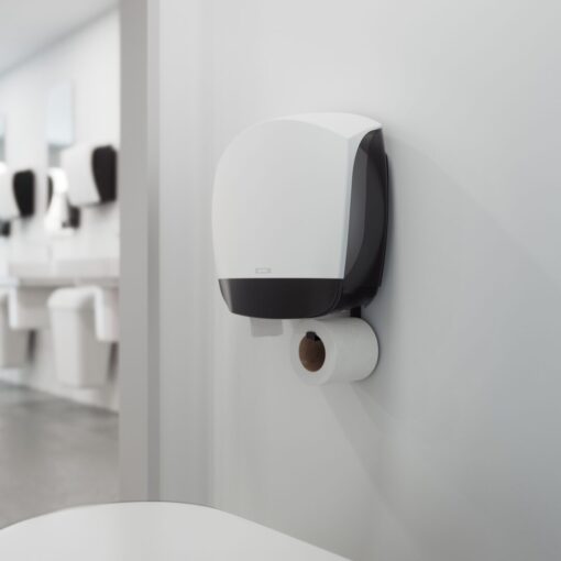 Toilettenpapierspender Katrin Gigant L für Jumborollen, weiß, Kunststoff (Art. 90968) – Bild 4