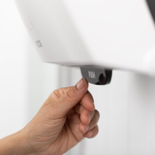 Handtuchrollenspender Katrin System, AutoCut, weiß, Kunststoff (Art. 90971-1) – Bild 3
