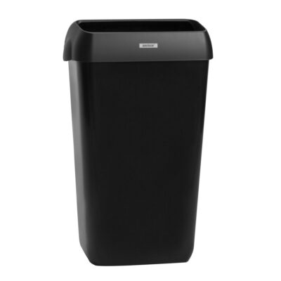 Abfallbehälter Katrin 25 Liter, schwarz, Kunststoff, mit Abdeckung (Art. 90978)