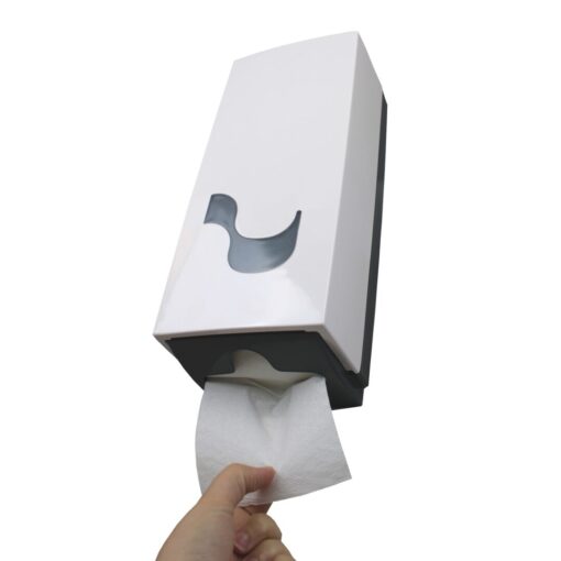 Toilettenpapierspender Celtex für Einzelblatt-Toilettenpapier, weiß, Kunststoff (Art. 90984) – Bild 4