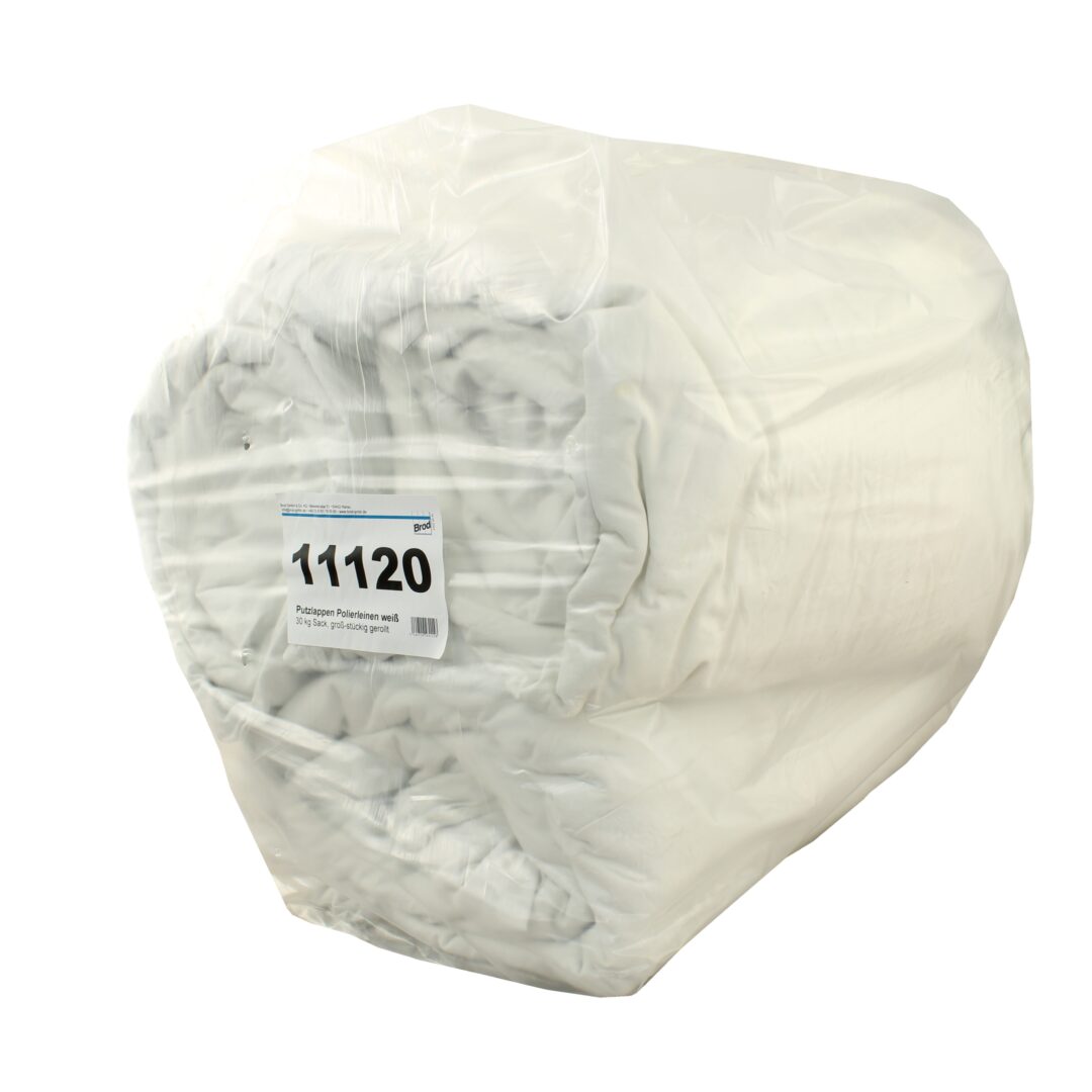 Polierleinen Industrie-Putzlappen, Bettwäsche, weiß, Baumwolle, 30 kg Sack (Art. 11120) – Bild 2