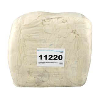 Neutrikot - Interlock - Putzppen, rohweiß, Baumwolle, 10 kg Sack