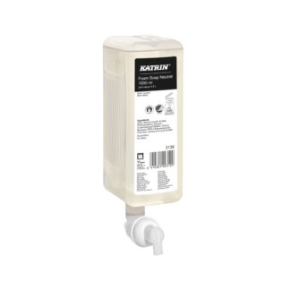 Katrin Schaumseife Clean, farblos, parfümfrei, 1000 ml, 6 Kartuschen