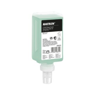 Seifencreme Katrin Touchfree Fresh, grün, 500 ml, 12 Kartuschen
